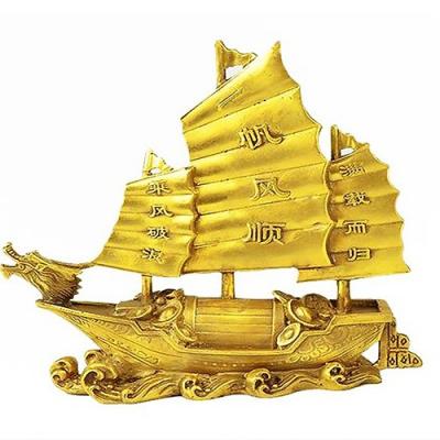 Tượng thuyền thuận buồm xuôi gió bằng đồng thau phong thủy Tâm Thành Phát